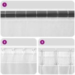 Casa si Gradina - Textile si covoare - Perdele si draperii - Perdele - Perdele Voile cu Bucle 2 buc Gri Inchis 140x260 cm - Infinity.ro