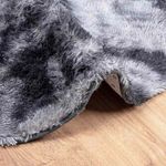 Casa si Gradina - Textile si covoare - Covoare - Covoare casa - Covor shaggy cu pom inalt, NAVARRA, gri inchis, 120x120 cm, formă rotund - Infinity.ro