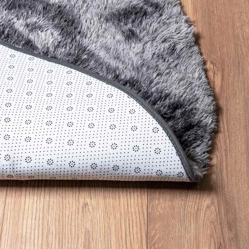 Casa si Gradina - Textile si covoare - Covoare - Covoare casa - Covor shaggy cu pom inalt, NAVARRA, gri inchis, 120x120 cm, formă rotund - Infinity.ro