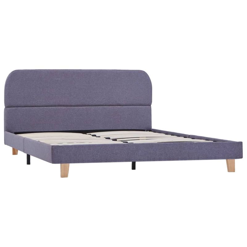 Casa si Gradina - Mobilier - Paturi si accesorii - Paturi - Cadru de pat fara saltea tesatura gri deschis 135x190 cm - Infinity.ro