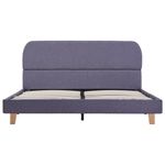 Casa si Gradina - Mobilier - Paturi si accesorii - Paturi - Cadru de pat fara saltea tesatura gri deschis 135x190 cm - Infinity.ro