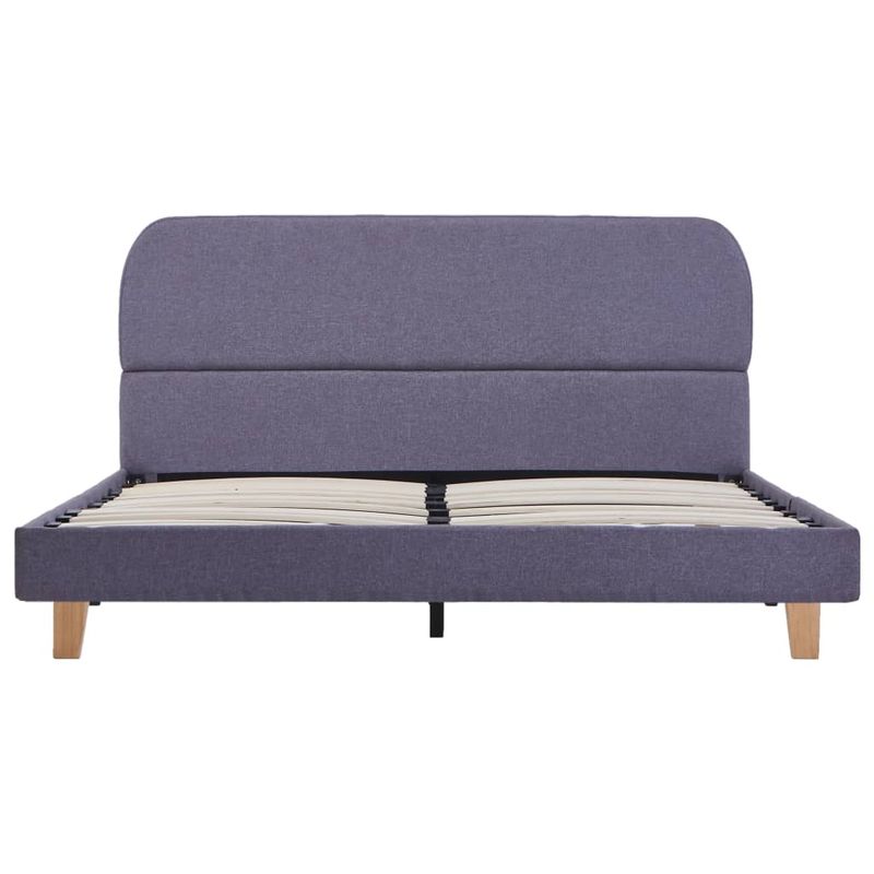 Casa si Gradina - Mobilier - Paturi si accesorii - Paturi - Cadru de pat fara saltea tesatura gri deschis 135x190 cm - Infinity.ro