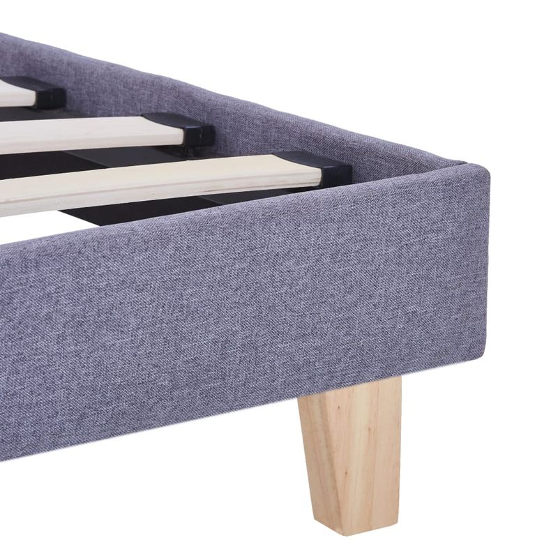 Casa si Gradina - Mobilier - Paturi si accesorii - Paturi - Cadru de pat fara saltea tesatura gri deschis 135x190 cm - Infinity.ro
