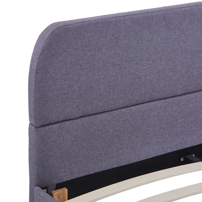 Casa si Gradina - Mobilier - Paturi si accesorii - Paturi - Cadru de pat fara saltea tesatura gri deschis 135x190 cm - Infinity.ro