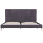 Casa si Gradina - Mobilier - Paturi si accesorii - Paturi - Cadru pat fara saltea tesatura gri 135x190 cm - Infinity.ro