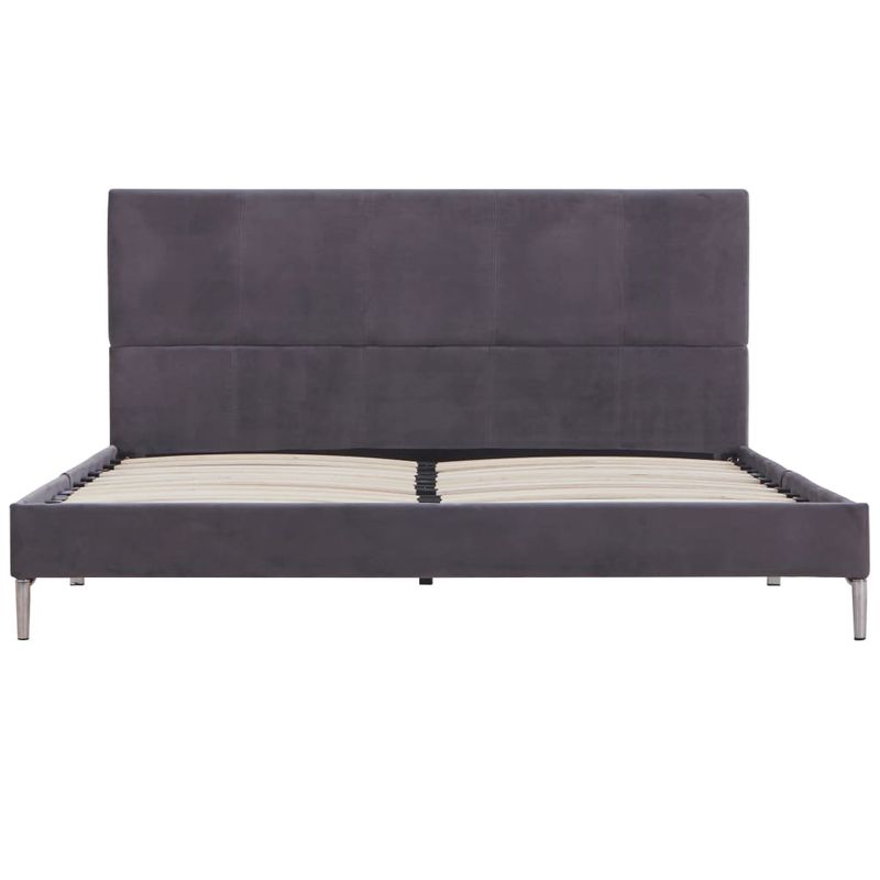 Casa si Gradina - Mobilier - Paturi si accesorii - Paturi - Cadru pat fara saltea tesatura gri 135x190 cm - Infinity.ro