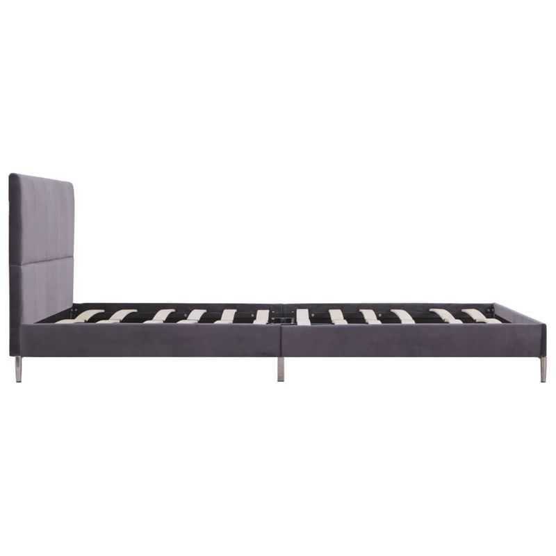 Casa si Gradina - Mobilier - Paturi si accesorii - Paturi - Cadru pat fara saltea tesatura gri 135x190 cm - Infinity.ro