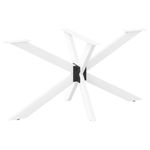 Casa si Gradina - Mobilier - Feronerie si accesorii mobila - Picior de masa in forma de paianjen alb 120x68x(72-73) cm otel - Infinity.ro