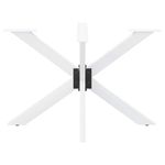 Casa si Gradina - Mobilier - Feronerie si accesorii mobila - Picior de masa in forma de paianjen alb 120x68x(72-73) cm otel - Infinity.ro