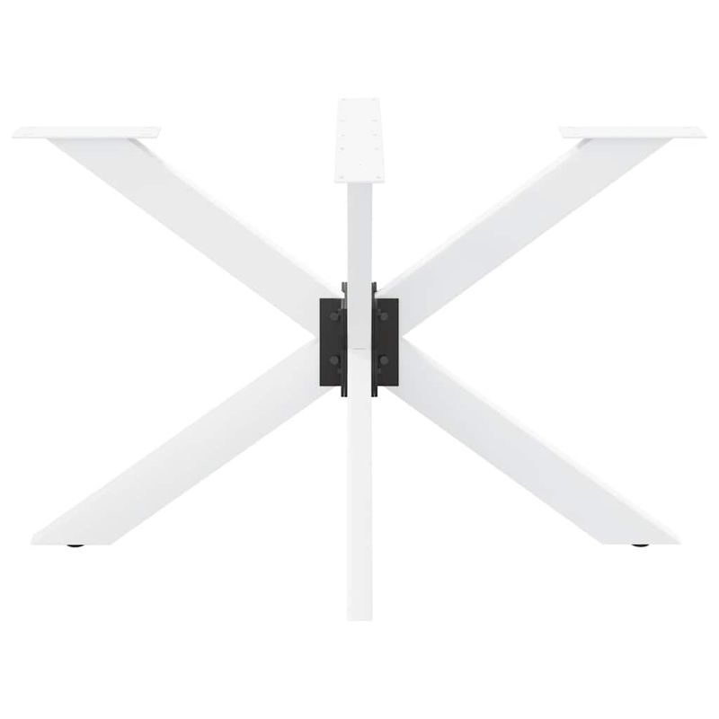 Casa si Gradina - Mobilier - Feronerie si accesorii mobila - Picior de masa in forma de paianjen alb 120x68x(72-73) cm otel - Infinity.ro