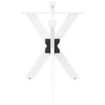 Casa si Gradina - Mobilier - Feronerie si accesorii mobila - Picior de masa in forma de paianjen alb 120x68x(72-73) cm otel - Infinity.ro