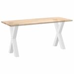 Casa si Gradina - Mobilier - Feronerie si accesorii mobila - Picioare pentru masa in forma de X, 2 buc alb 50x(72-73) cm otel, mărime 50x(72-73) cm (80 mm) - Infinity.ro