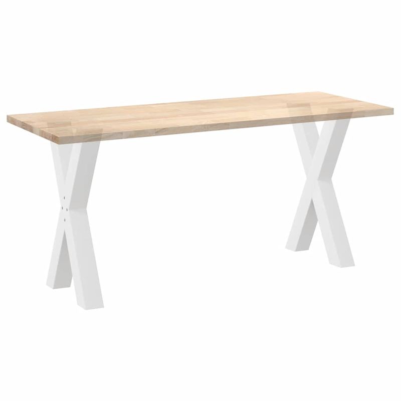 Casa si Gradina - Mobilier - Feronerie si accesorii mobila - Picioare pentru masa in forma de X, 2 buc alb 50x(72-73) cm otel, mărime 50x(72-73) cm (80 mm) - Infinity.ro
