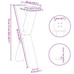 Casa si Gradina - Mobilier - Feronerie si accesorii mobila - Picioare pentru masa in forma de X, 2 buc alb 50x(72-73) cm otel, mărime 50x(72-73) cm (80 mm) - Infinity.ro