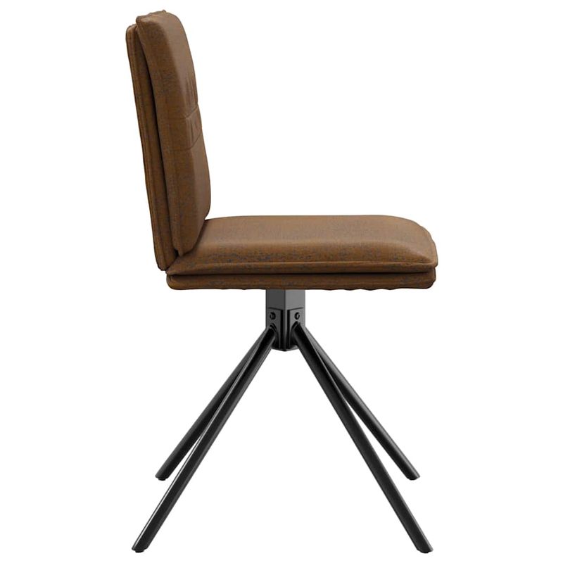 Casa si Gradina - Mobilier - Scaune si fotolii - Scaune - Scaune de sufragerie, 4 buc., maro, piele intoarsa ecologica - Infinity.ro