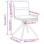 Casa si Gradina - Mobilier - Scaune si fotolii - Scaune - Scaune de sufragerie, 4 buc., maro, piele intoarsa ecologica - Infinity.ro