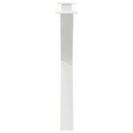Casa si Gradina - Mobilier - Feronerie si accesorii mobila - Picioare pentru masa in forma de X 3 buc alb 90x(72-73) cm otel - Infinity.ro