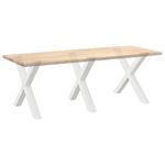 Casa si Gradina - Mobilier - Feronerie si accesorii mobila - Picioare pentru masa in forma de X 3 buc alb 90x(72-73) cm otel - Infinity.ro