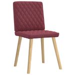 Casa si Gradina - Mobilier - Scaune si fotolii - Scaune - Scaune de bucatarie pivotante, 6 buc., rosu vin, textil - Infinity.ro