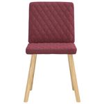 Casa si Gradina - Mobilier - Scaune si fotolii - Scaune - Scaune de bucatarie pivotante, 6 buc., rosu vin, textil - Infinity.ro