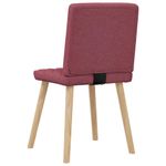 Casa si Gradina - Mobilier - Scaune si fotolii - Scaune - Scaune de bucatarie pivotante, 6 buc., rosu vin, textil - Infinity.ro