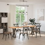 Casa si Gradina - Mobilier - Feronerie si accesorii mobila - Picioare pentru masa 2 buc Otel natural 60x(72-73,3) cm Otel - Infinity.ro