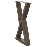 Casa si Gradina - Mobilier - Feronerie si accesorii mobila - Picioare pentru masa 2 buc Otel natural 60x(72-73,3) cm Otel - Infinity.ro