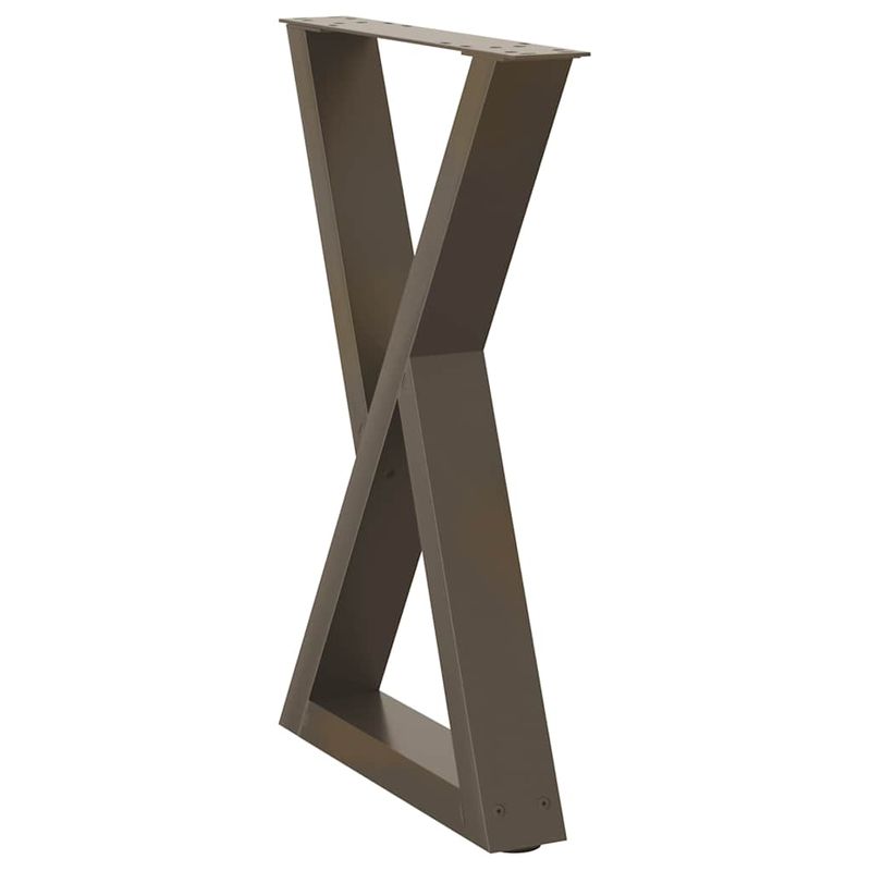 Casa si Gradina - Mobilier - Feronerie si accesorii mobila - Picioare pentru masa 2 buc Otel natural 60x(72-73,3) cm Otel - Infinity.ro