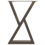 Casa si Gradina - Mobilier - Feronerie si accesorii mobila - Picioare pentru masa 2 buc Otel natural 60x(72-73,3) cm Otel - Infinity.ro