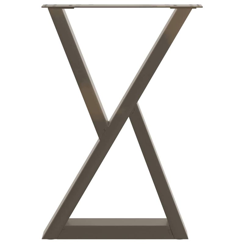 Casa si Gradina - Mobilier - Feronerie si accesorii mobila - Picioare pentru masa 2 buc Otel natural 60x(72-73,3) cm Otel - Infinity.ro