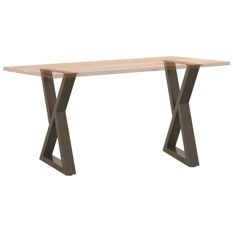 Casa si Gradina - Mobilier - Feronerie si accesorii mobila - Picioare pentru masa 2 buc Otel natural 60x(72-73,3) cm Otel - Infinity.ro