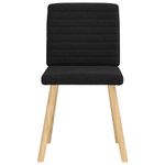 Casa si Gradina - Mobilier - Scaune si fotolii - Scaune - Scaune de bucatarie, 4 buc., negru, material textil - Infinity.ro