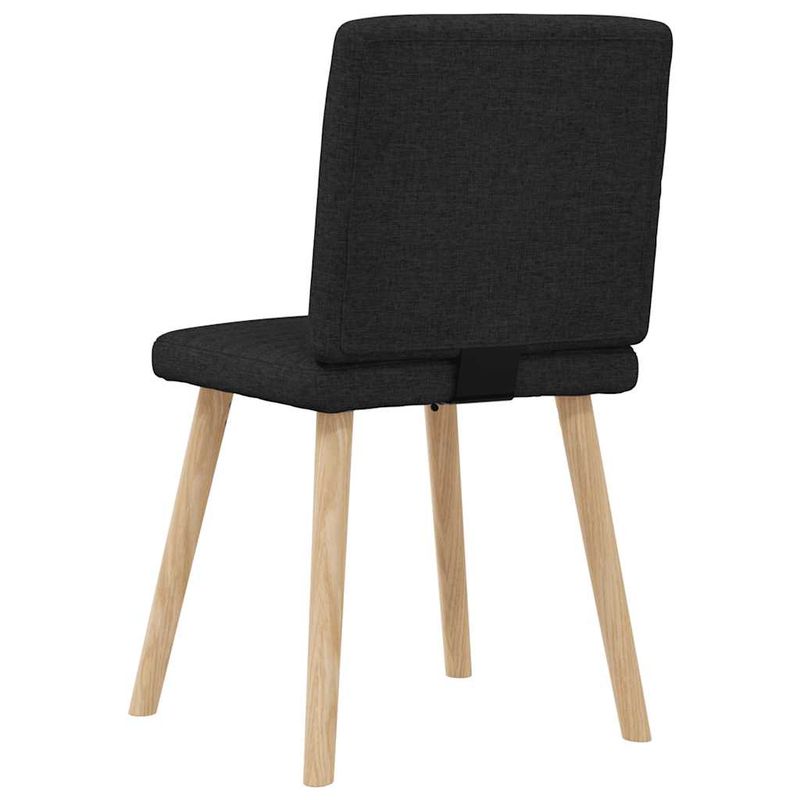 Casa si Gradina - Mobilier - Scaune si fotolii - Scaune - Scaune de bucatarie, 4 buc., negru, material textil - Infinity.ro