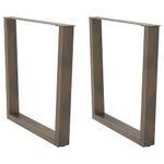 Casa si Gradina - Mobilier - Feronerie si accesorii mobila - Picioare pentru masa in forma de V 2 buc Otel natural Otel - Infinity.ro