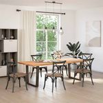 Casa si Gradina - Mobilier - Feronerie si accesorii mobila - Picioare pentru masa in forma de V 2 buc Otel natural Otel - Infinity.ro
