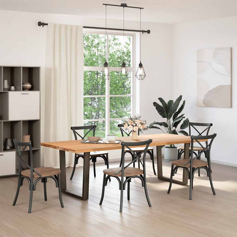 Casa si Gradina - Mobilier - Feronerie si accesorii mobila - Picioare pentru masa in forma de V 2 buc Otel natural Otel - Infinity.ro