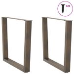 Casa si Gradina - Mobilier - Feronerie si accesorii mobila - Picioare pentru masa in forma de V 2 buc Otel natural Otel - Infinity.ro