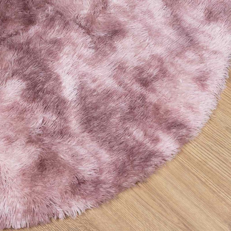 Casa si Gradina - Textile si covoare - Covoare - Covoare casa - Covor shaggy cu pom inalt, NAVARRA, roz praf, 160x160 cm, formă rotund - Infinity.ro