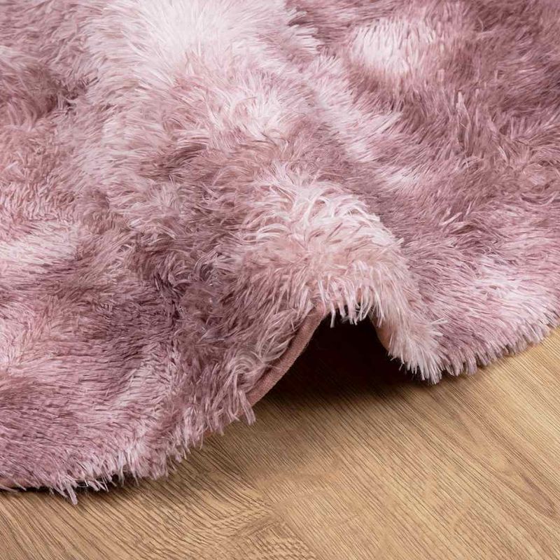 Casa si Gradina - Textile si covoare - Covoare - Covoare casa - Covor shaggy cu pom inalt, NAVARRA, roz praf, 160x160 cm, formă rotund - Infinity.ro