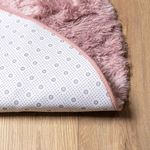 Casa si Gradina - Textile si covoare - Covoare - Covoare casa - Covor shaggy cu pom inalt, NAVARRA, roz praf, 160x160 cm, formă rotund - Infinity.ro