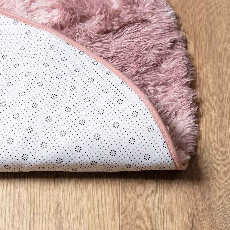 Casa si Gradina - Textile si covoare - Covoare - Covoare casa - Covor shaggy cu pom inalt, NAVARRA, roz praf, 160x160 cm, formă rotund - Infinity.ro