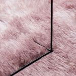 Casa si Gradina - Textile si covoare - Covoare - Covoare casa - Covor shaggy cu pom inalt, NAVARRA, roz praf, 160x160 cm, formă rotund - Infinity.ro
