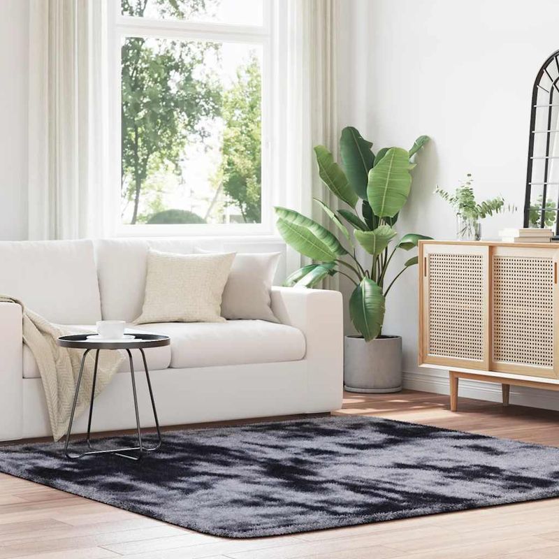 Casa si Gradina - Textile si covoare - Covoare - Covoare casa - Covor shaggy cu pom inalt, NAVARRA, gri inchis, 200x200 cm, formă pătrat - Infinity.ro