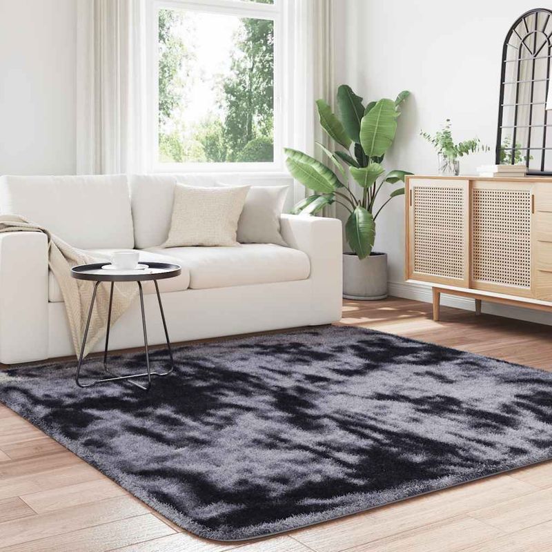 Casa si Gradina - Textile si covoare - Covoare - Covoare casa - Covor shaggy cu pom inalt, NAVARRA, gri inchis, 200x200 cm, formă pătrat - Infinity.ro