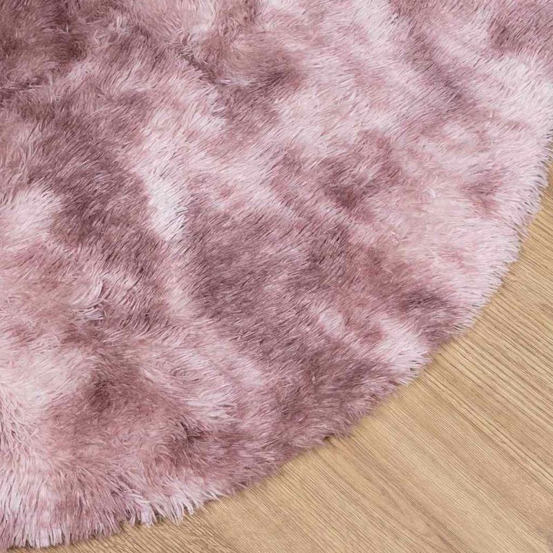 Casa si Gradina - Textile si covoare - Covoare - Covoare casa - Covor shaggy cu pom inalt, NAVARRA, roz praf, 120x120 cm, formă rotund - Infinity.ro