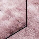 Casa si Gradina - Textile si covoare - Covoare - Covoare casa - Covor shaggy cu pom inalt, NAVARRA, roz praf, 120x120 cm, formă rotund - Infinity.ro