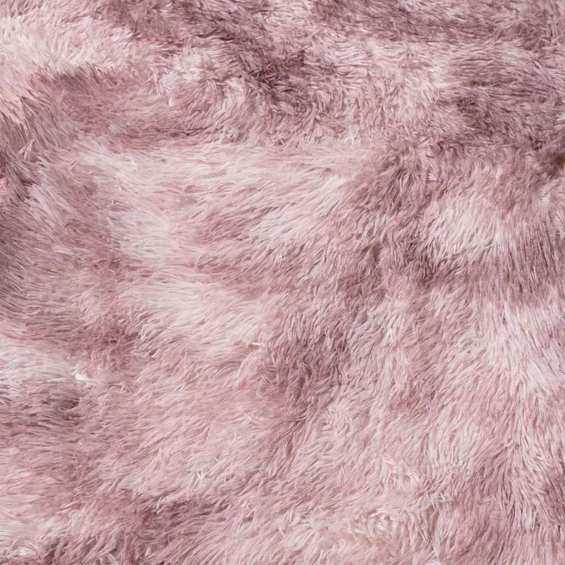 Casa si Gradina - Textile si covoare - Covoare - Covoare casa - Covor shaggy cu pom inalt, NAVARRA, roz praf, 120x120 cm, formă rotund - Infinity.ro