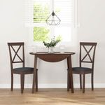 Casa si Gradina - Mobilier - Scaune si fotolii - Scaune - Scaune sufragerie cu perne 2 buc. cauciuc din lemn masiv maro - Infinity.ro
