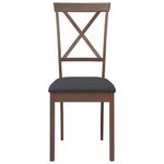 Casa si Gradina - Mobilier - Scaune si fotolii - Scaune - Scaune sufragerie cu perne 2 buc. cauciuc din lemn masiv maro - Infinity.ro