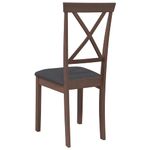 Casa si Gradina - Mobilier - Scaune si fotolii - Scaune - Scaune sufragerie cu perne 2 buc. cauciuc din lemn masiv maro - Infinity.ro